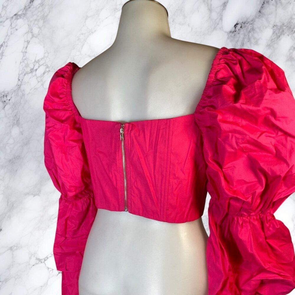 MAJORELLE Tawny Corset Top Hot Pink - Picture 3 of 10